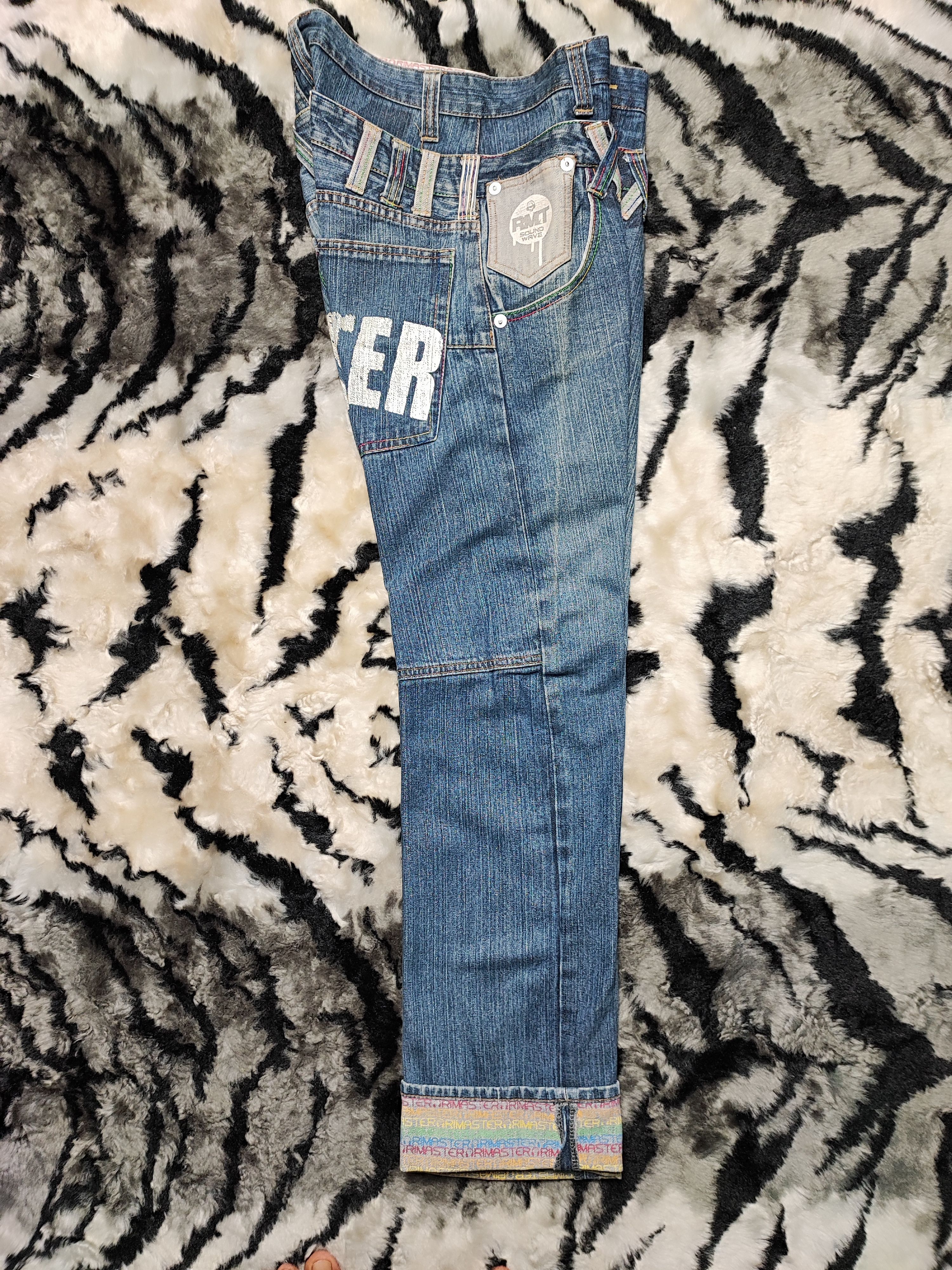 Japanese Brand × Vintage Rimaster Grunge Distressed Denim Jeans Size US 32 / EU 48 - 18 Thumbnail