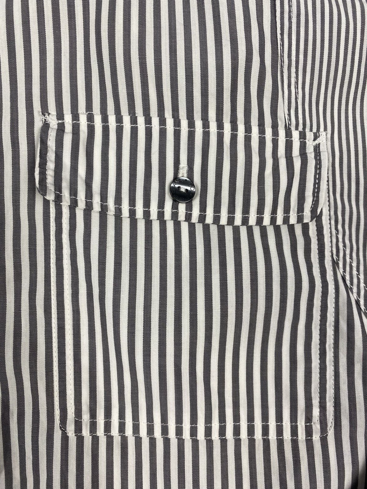 Dolce & Gabbana Dolce & Gabbana Gold Striped Button Up Long Sleeve Shirt Size US M / EU 48-50 / 2 - 7 Thumbnail