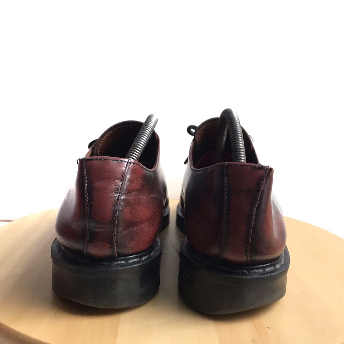 Other UK × Solovair Vintage 80s Nps Solovair 3 Eye 1461 Ox burgundy White Stitch Size US 10 / EU 43 - 16 Thumbnail