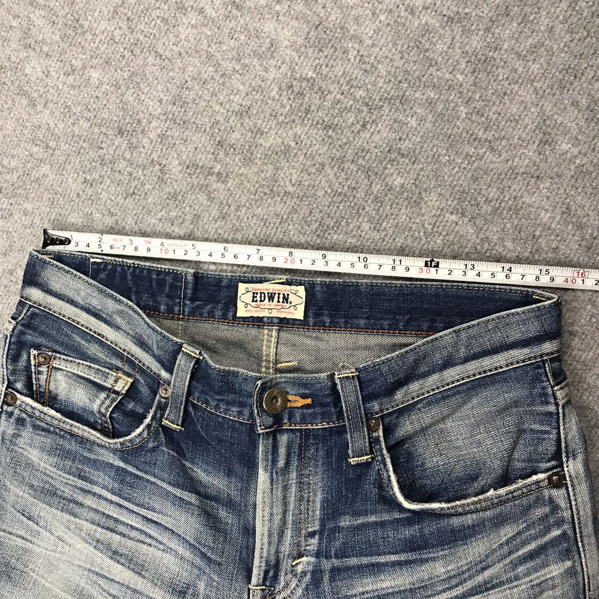 MADE IN JAPAN EDWIN DENIM FADED DISTRESSED PANTS 145