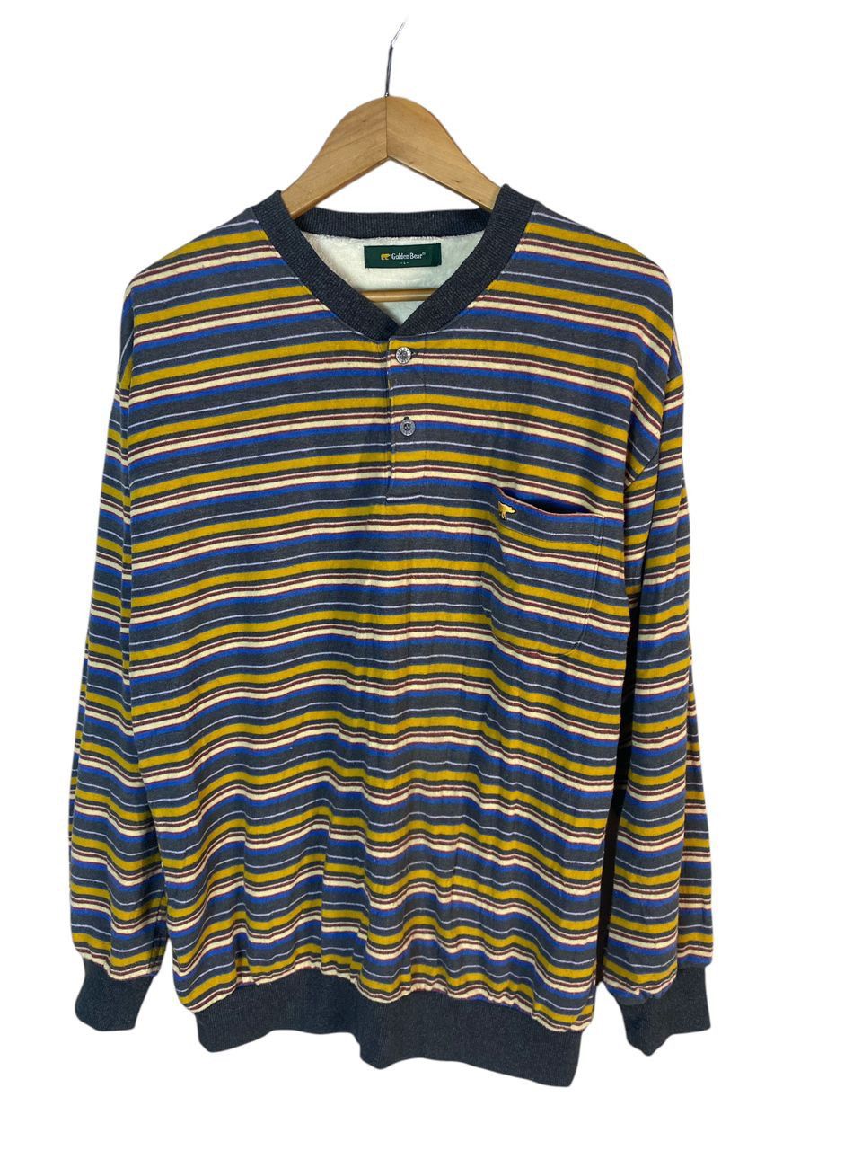Golden Bear Golden bear small logo multicolor stripe sweatshirt Size US M / EU 48-50 / 2 - 1 Thumbnail