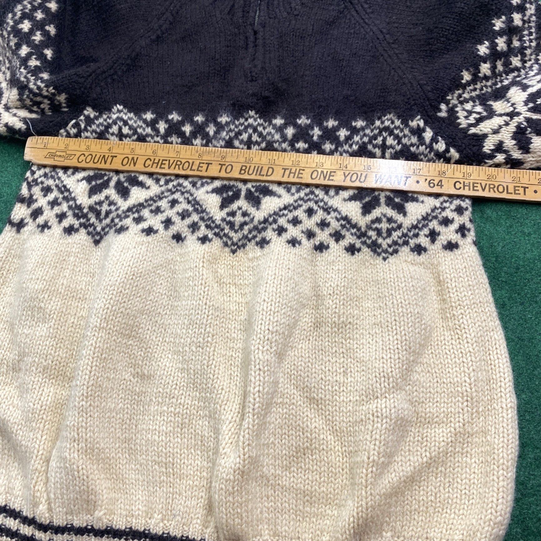 J.Crew VINTAGE J.CREW Sweatshirt Mens 2XL Beige Wool Knit 1/4 Zip Crew Neck Full Zip Nordic Logo Sweatshirt Size US XXL / EU 58 / 5 - 6 Thumbnail