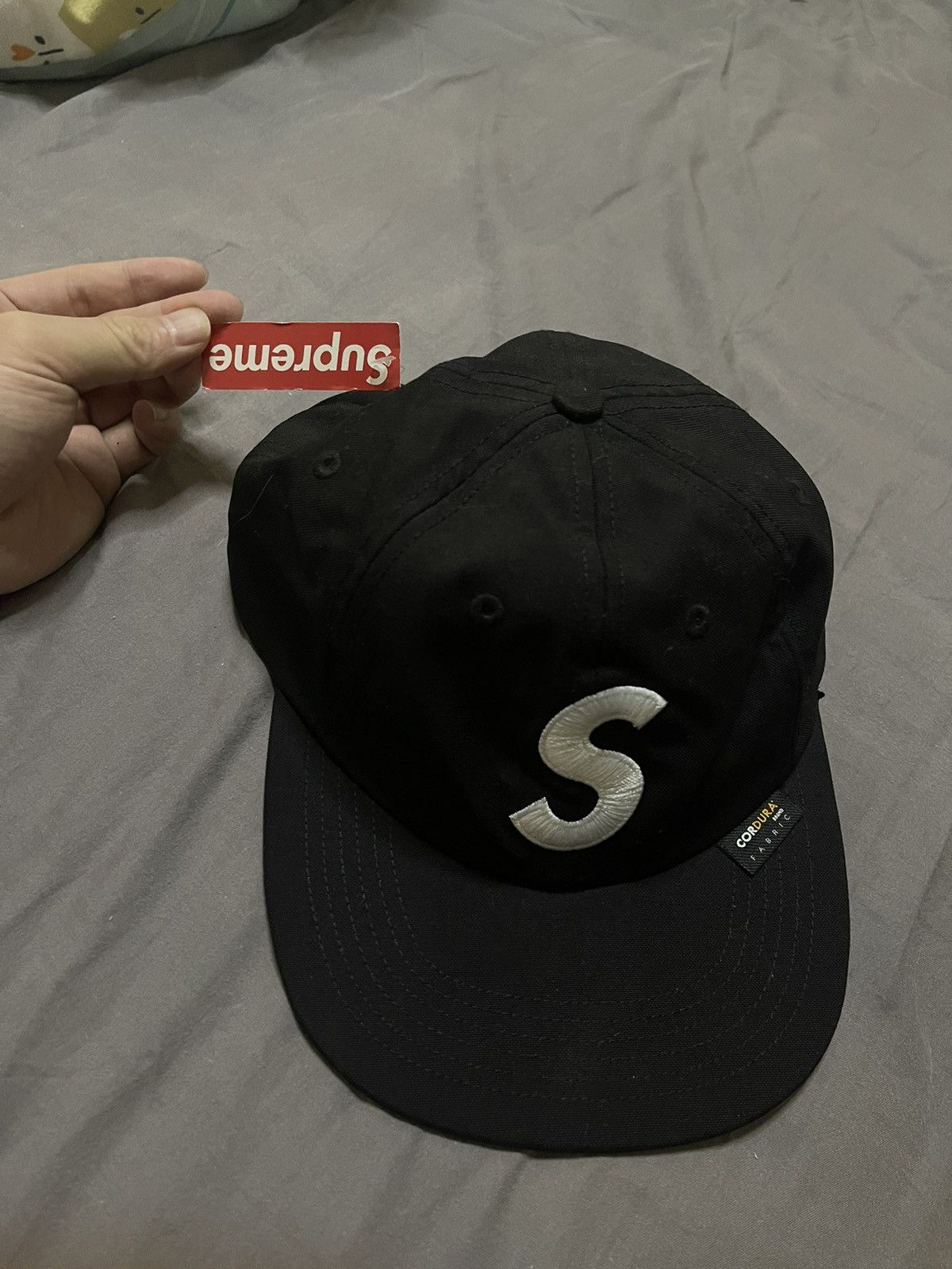 Supreme Supreme fw18 cordura S logo 6-panel black Size ONE SIZE - 1 Thumbnail
