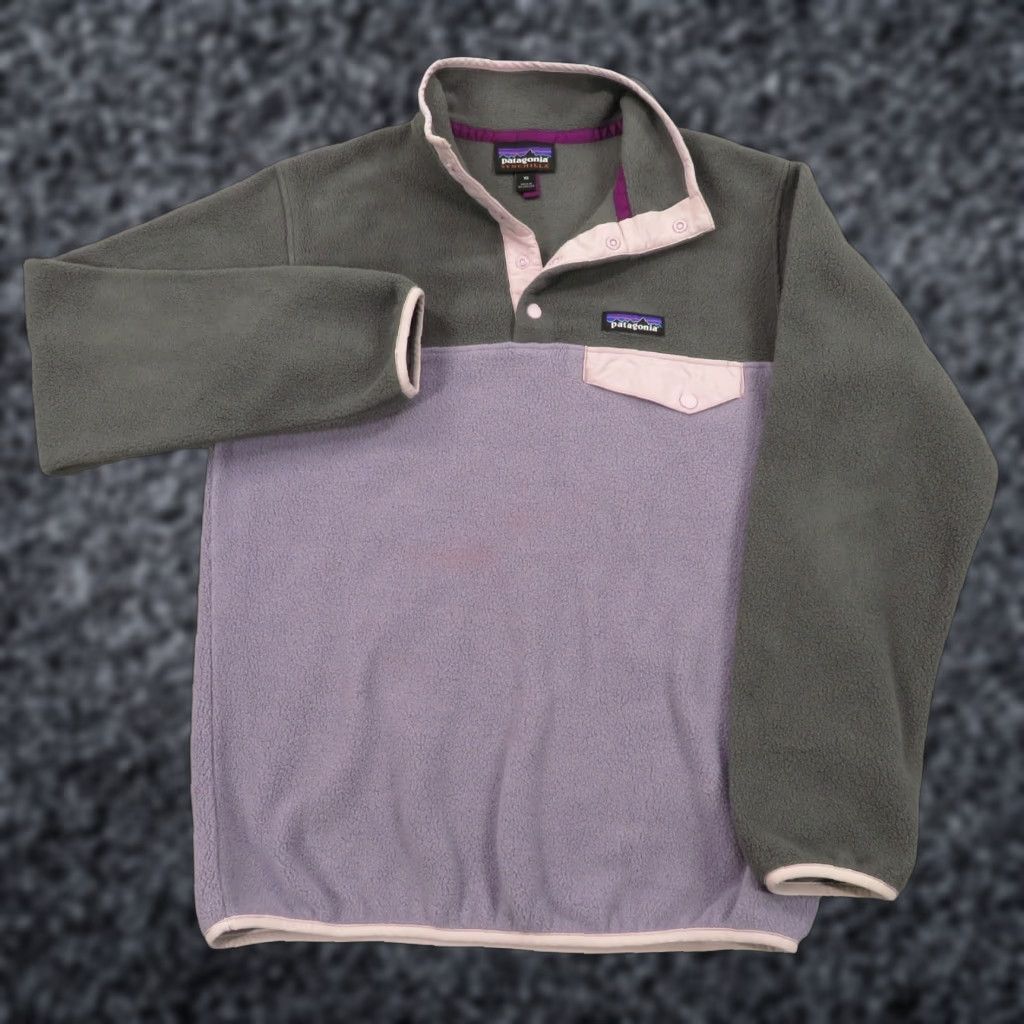 Patagonia Patagonia Jacket Womens XS Lightweight Synchilla Fleece Snap T Lilac Extra Small Size XS / US 0-2 / IT 36-38 - 1 Thumbnail