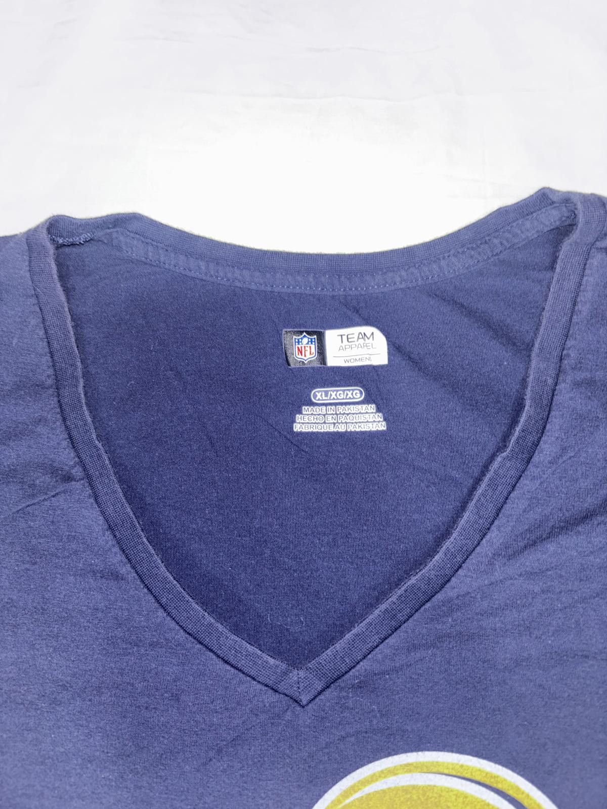Designer Los Angeles Rams NFL V-Neck Tee - Women's XL Size XL / US 12-14 / IT 48-50 - 4 Thumbnail