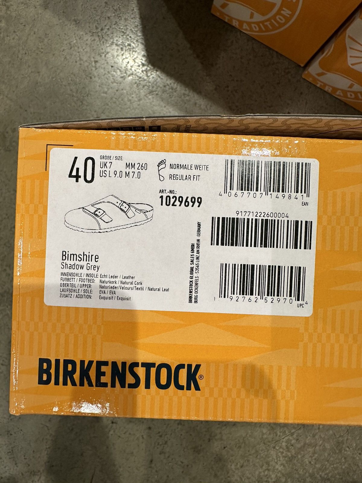 Birkenstock × Union LA Union LA Bimshire Shadow Grey Size US 7 / EU 40 - 7 Thumbnail