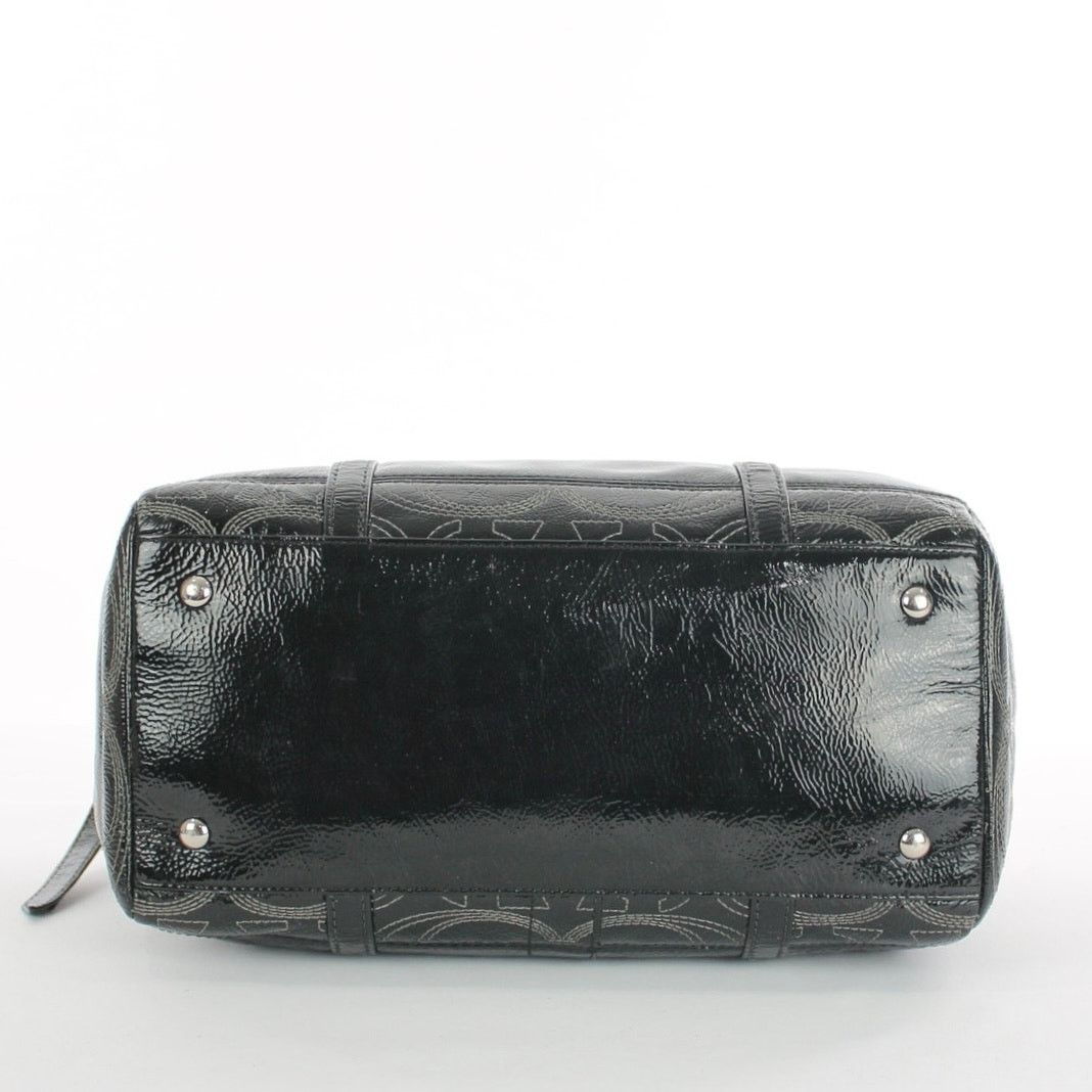 Coach Coach Black Embossed Patent Leather C Stitched Shoulder Bag Size ONE SIZE - 5 Thumbnail