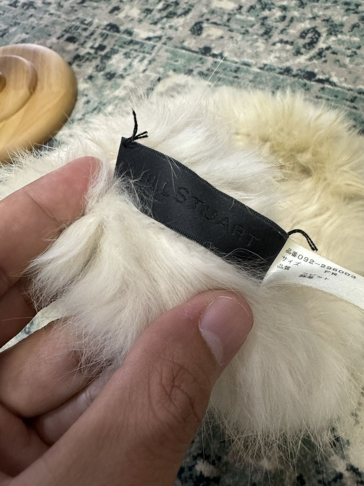 Japanese Brand JILL STUART RABBIT FUR BEANIE HAT Size ONE SIZE - 6 Thumbnail