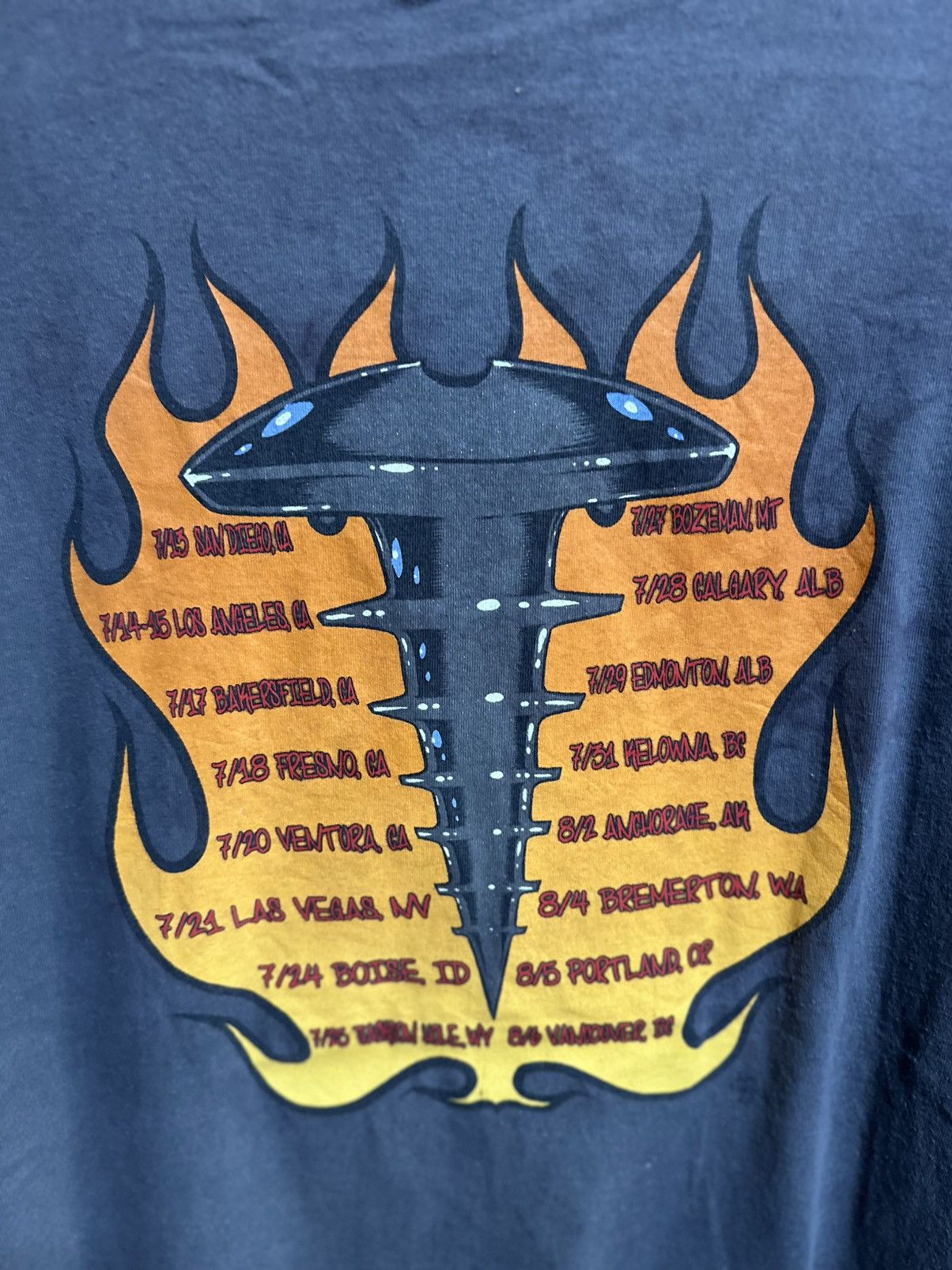 Band Tees Thrashed Vintage The Offsping Sun Faded Tee Size US L / EU 52-54 / 3 - 8 Thumbnail