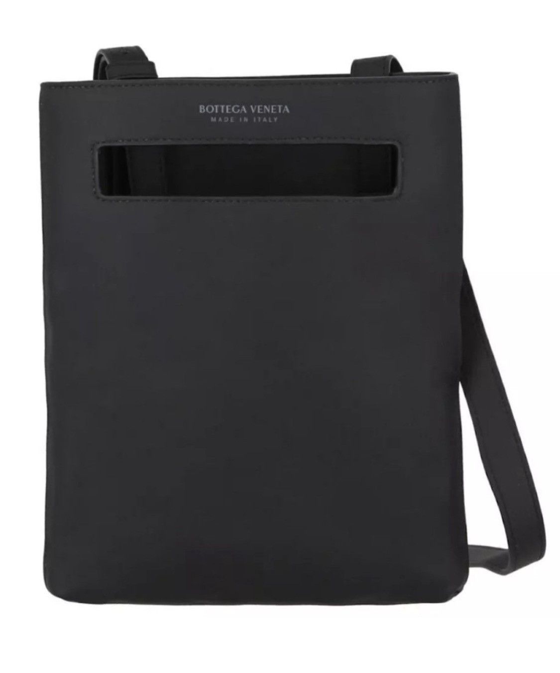 Bottega Veneta Intrecciato Leather Messenger Bag UNISEX Black Size ONE SIZE - 2 Thumbnail