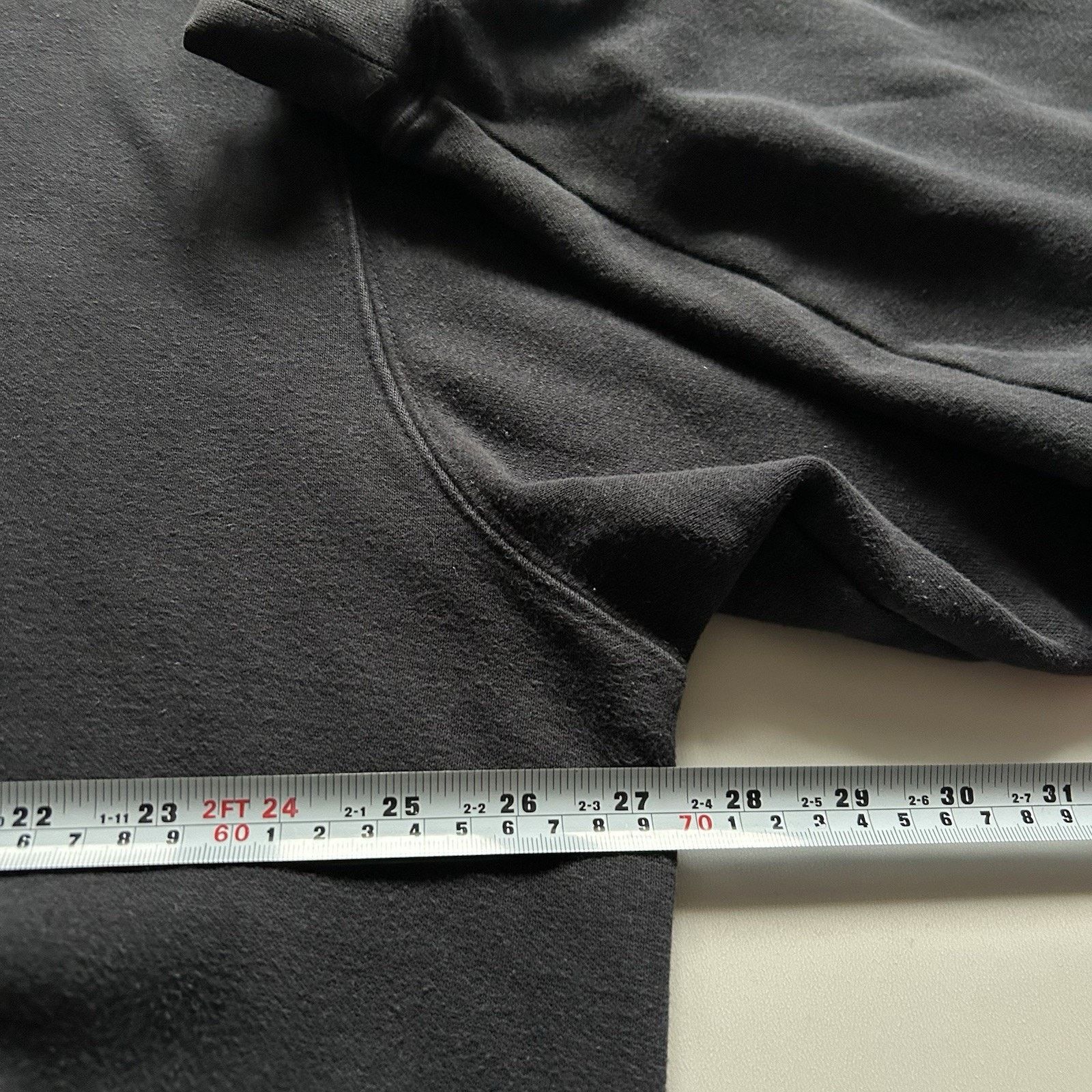Nike × Vintage Vintage Nike Hoodie Medium Center Swoosh Faded Black Rare Size US M / EU 48-50 / 2 - 4 Thumbnail