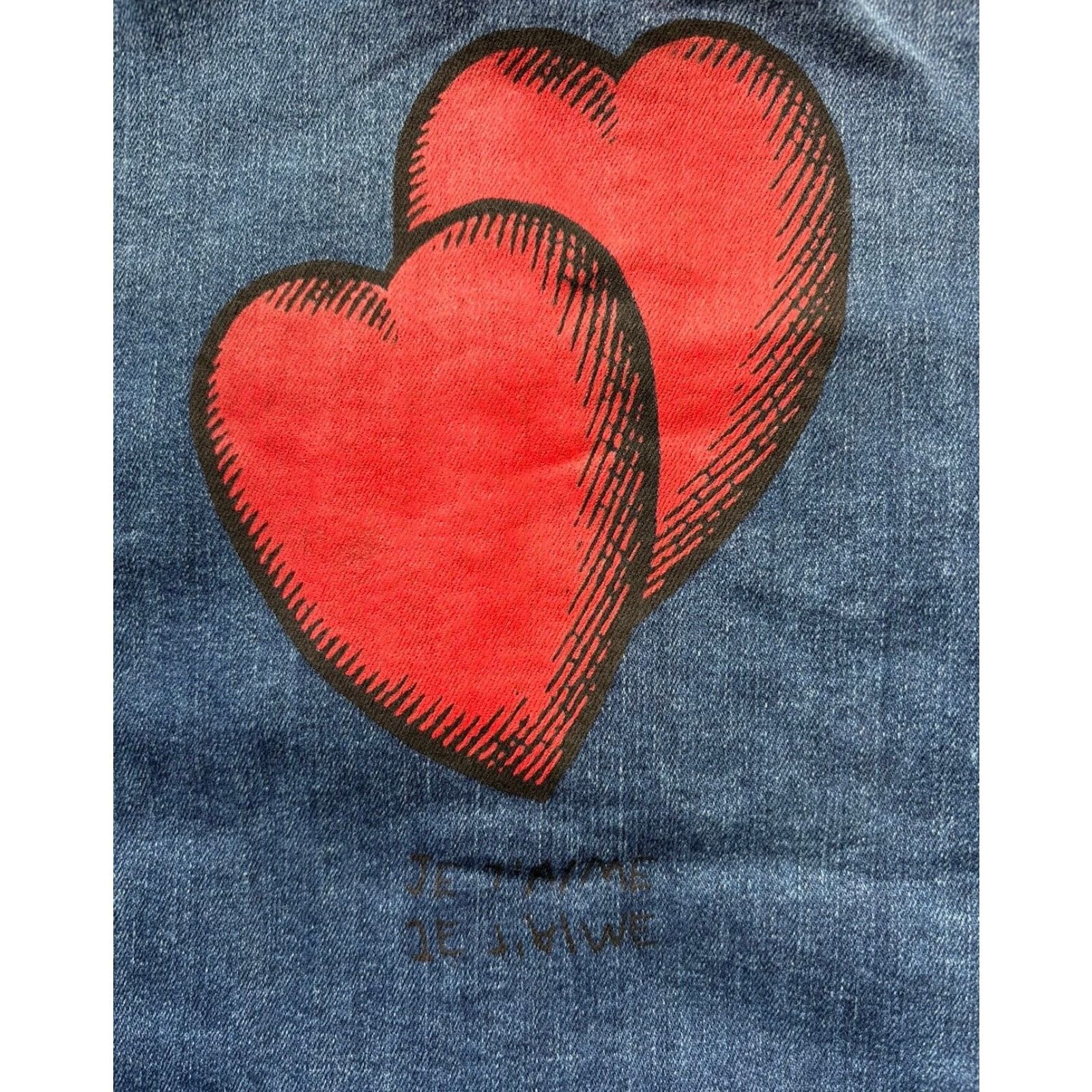 Zadig & Voltaire Zadig & Voltaire Kase Denim Heart Jacket in Dark Blue Small Size S / US 4 / IT 40 - 9 Thumbnail