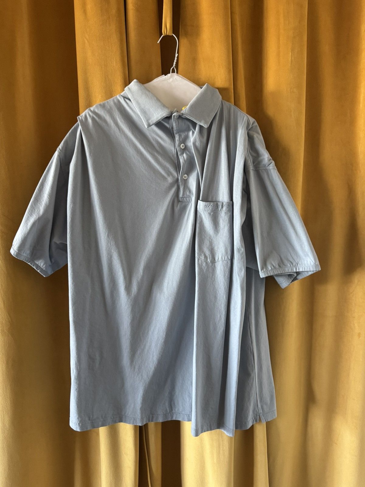 Y/Project Y/Project Light Blue Infinity Polo Shirt Size US XL / EU 56 / 4 - 2 Thumbnail