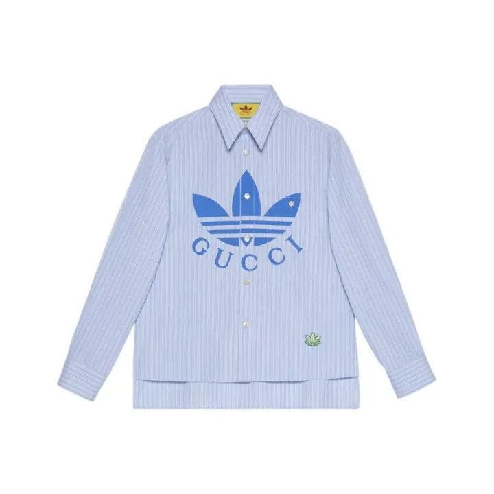 Gucci Gucci Gucci x Adidas Striped Logo Long Sleeve Shirt -2506 Size US M / EU 48-50 / 2 - 1 Thumbnail
