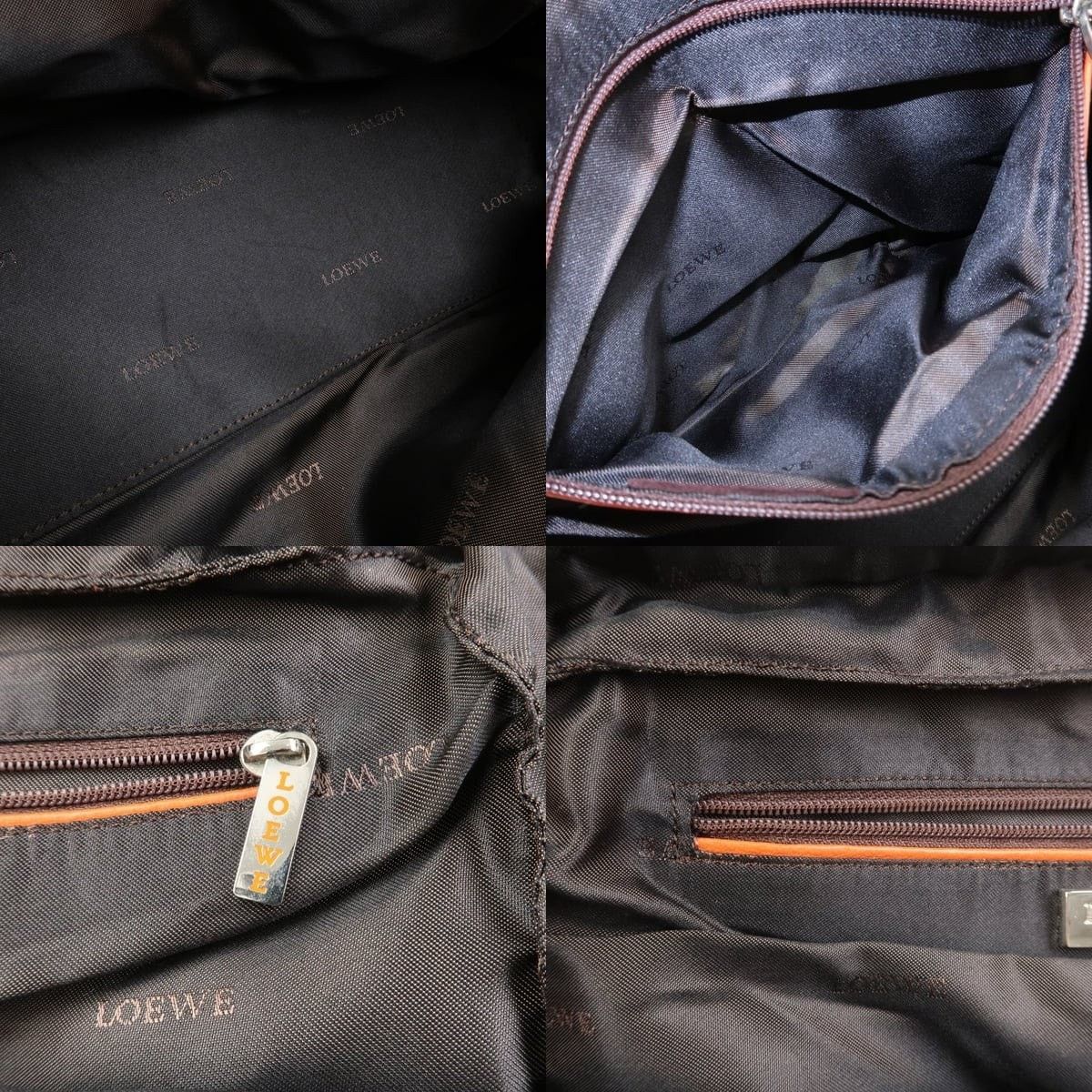 Loewe Loewe Logo Nappa Leather Duffle Bag Brown Size ONE SIZE - 7 Thumbnail