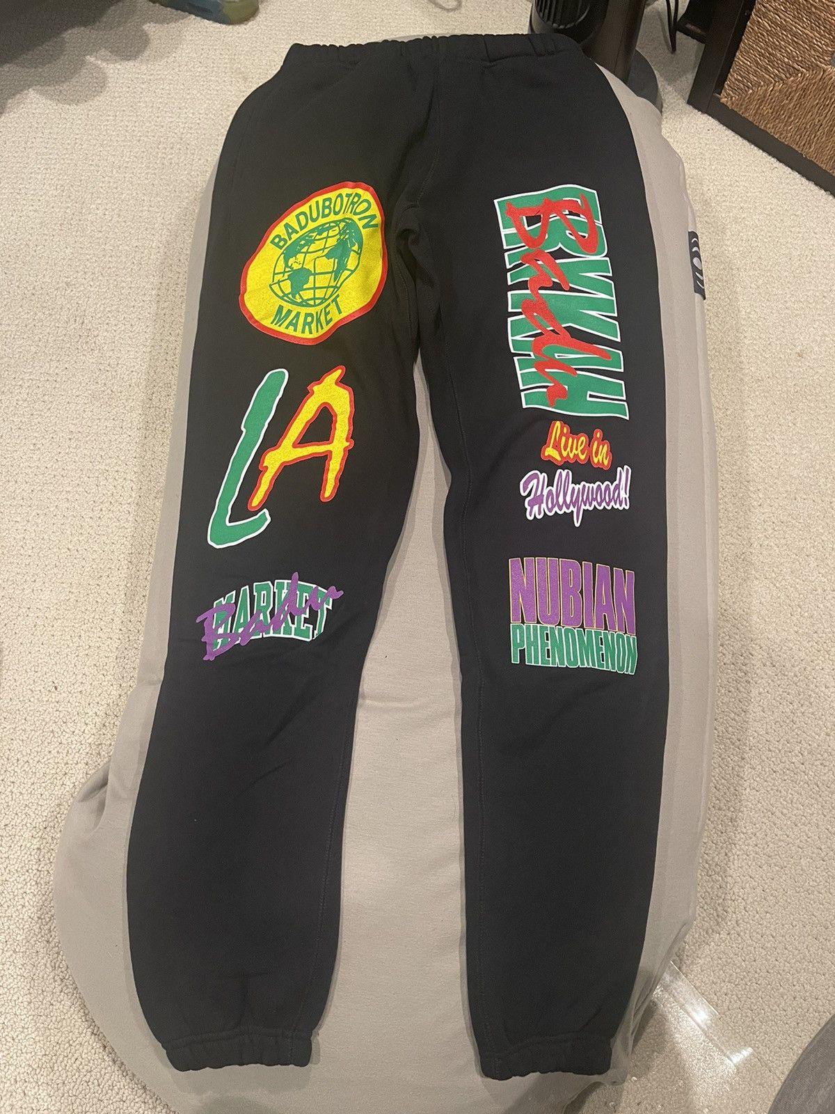 image of Market X Erykah Brady Sweatpants Size Small in Black, Men's