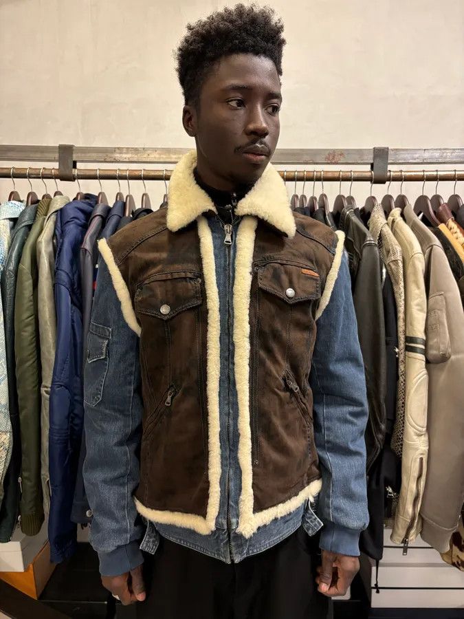 Dolce & Gabbana AW2005 Dolce & Gabbana Cowboy Denim Shearling Jacket Size US M / EU 48-50 / 2 - 2 Thumbnail