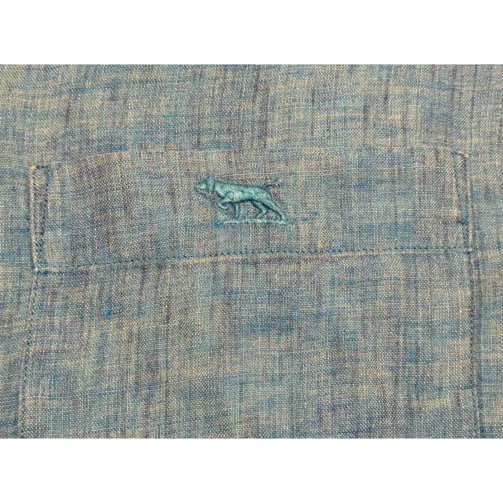 Rodd & Gunn VINTAGE Rodd & Gunn Men's Shirt Size M Blue Linen Button-Up Long Sleeve Casual Preppy Size US M / EU 48-50 / 2 - 4 Thumbnail