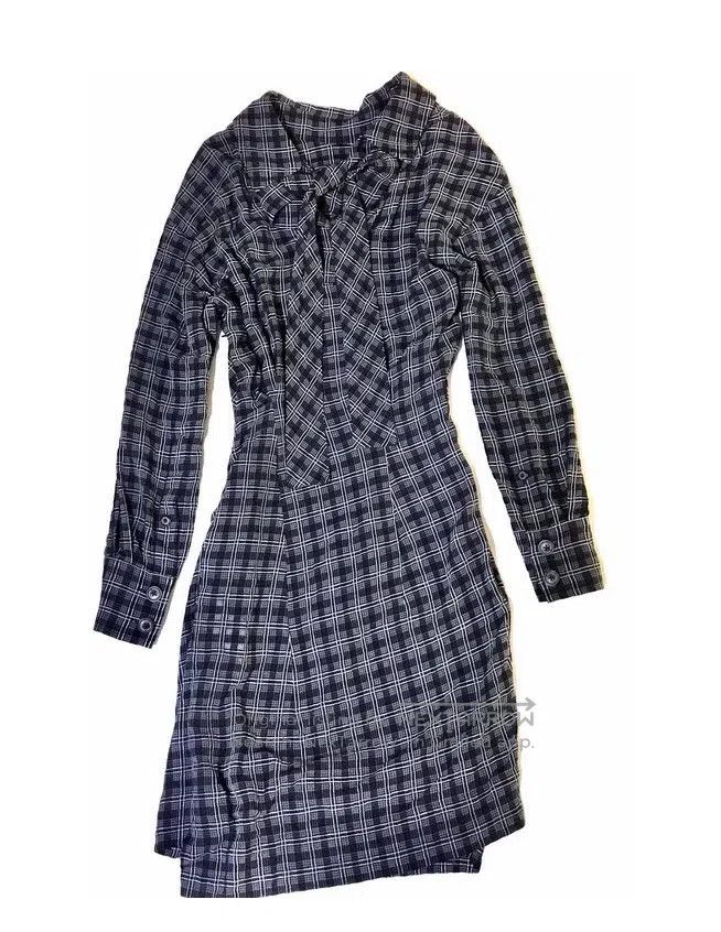 Vivienne Westwood Vivienne Westwood Gray-black plaid planet embroidered dres Size S / US 4 / IT 40 - 3 Thumbnail
