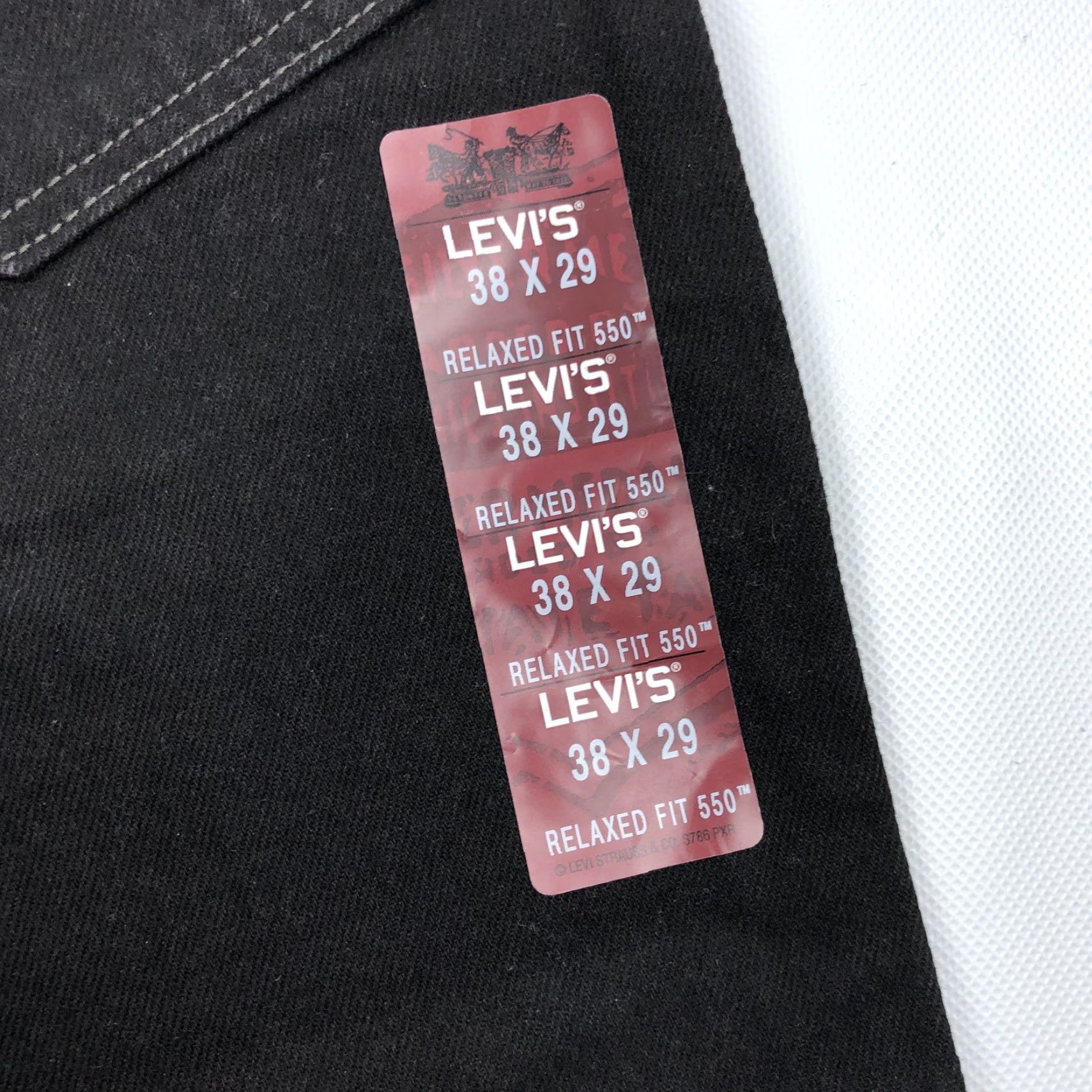 Levi's VINTAGE Levi's 550 Relaxed Fit Jeans Black 38x29 Mens NWT Modern Classic 5-Pocket Denim Blue? Size US 38 / EU 54 - 4 Thumbnail