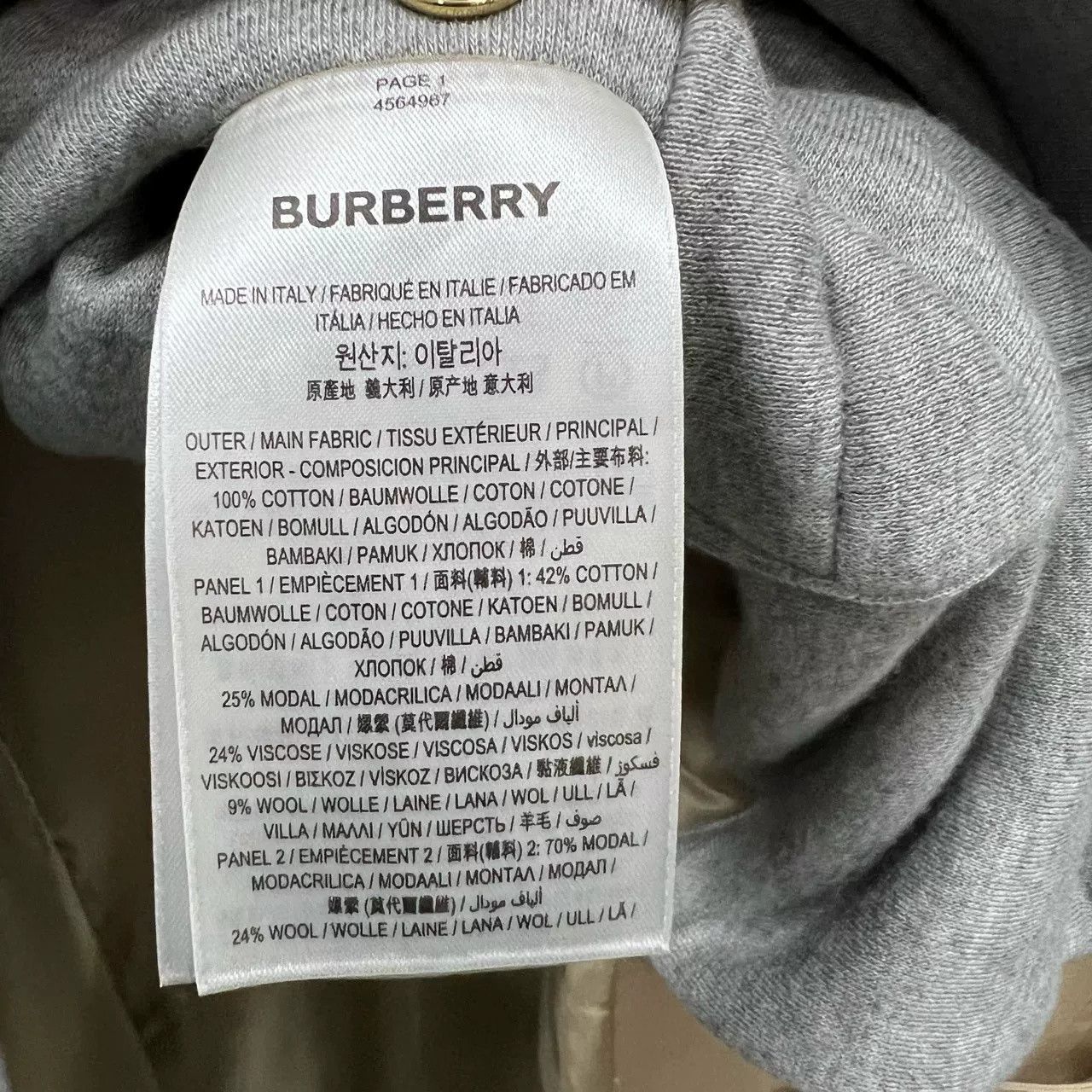 Burberry Burberry Khaki Colorblock Trench Coat Size US L / EU 52-54 / 3 - 3 Thumbnail