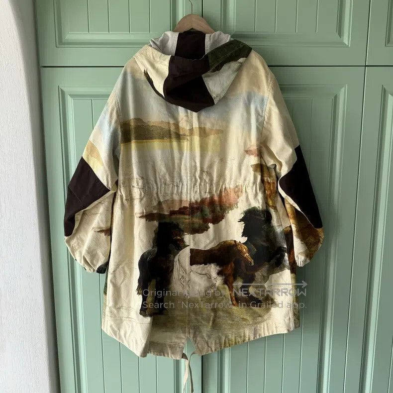 Acne Studios Acne Studios Pony Pattern Oil Painting Print Shirt Jacket, Size US S / EU 44-46 / 1 - 2 Thumbnail