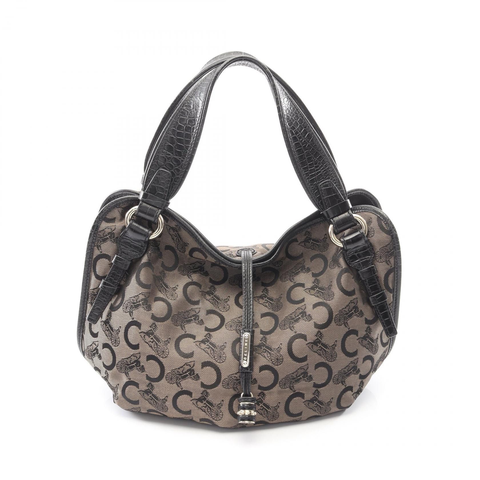 Celine Celine CELINE Bittersweet C Sulky Canvas Leather Handbag Textile Handbag DUTY FREE for USA Size ONE SIZE - 1 Thumbnail