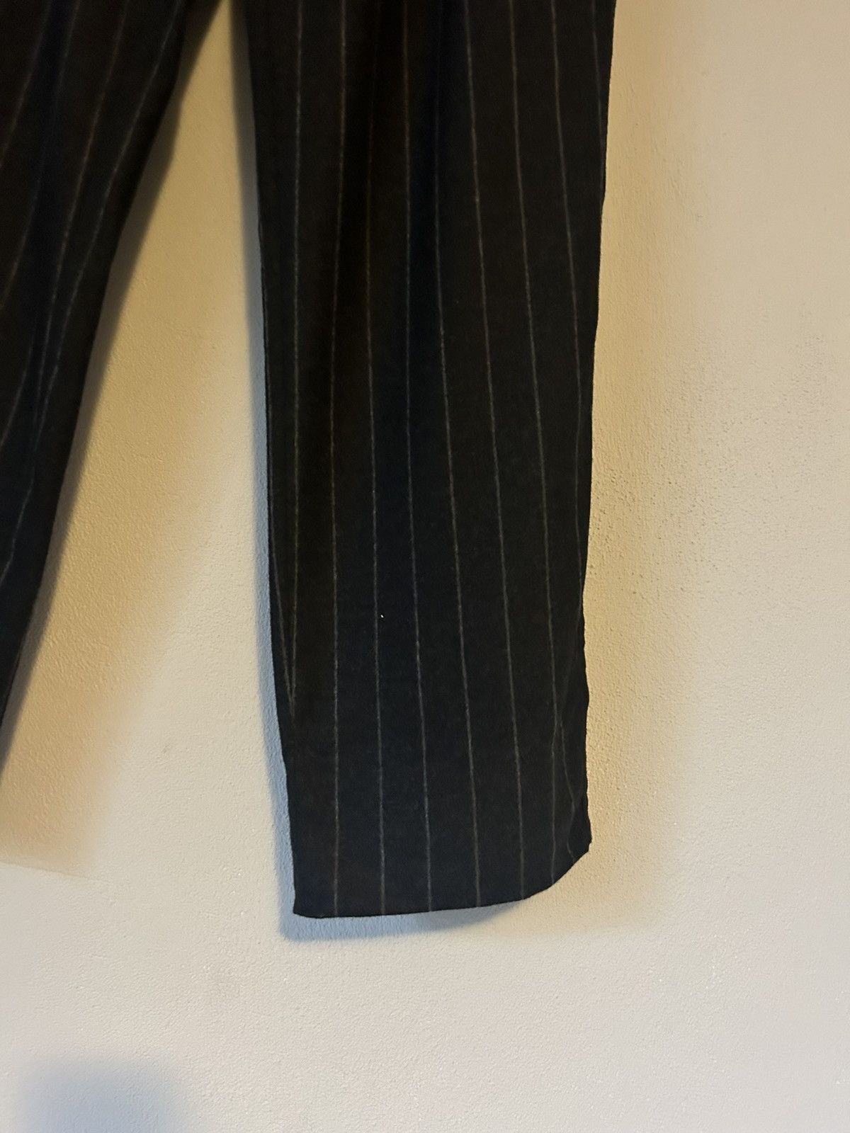 Dolce & Gabbana Pinstripe Wool Trousers with Denim Accents - Size 50 Size US 34 / EU 50 - 5 Thumbnail