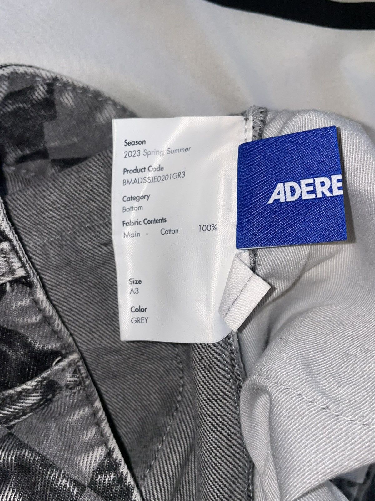 Ader Error ADER ERROR Gray Tenit Denim Shorts Size US 32 / EU 48 - 3 Thumbnail