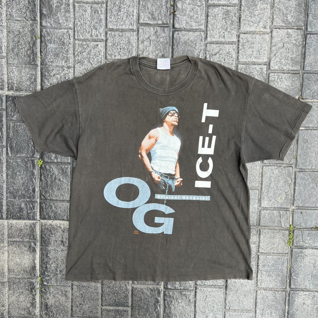 Band Tees × Rap Tees × Vintage 90s Ice-T O.G. original gangster 1991 t-shirt Size US XL / EU 56 / 4 - 1 Thumbnail