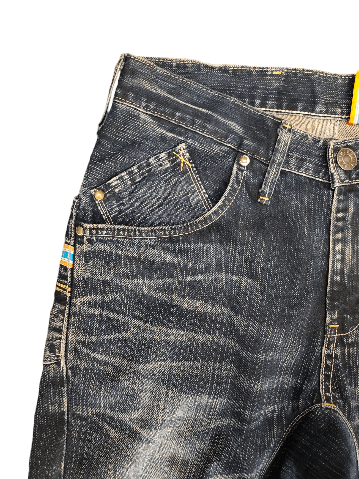 Edwin Edwin Function Clawmark Distress Loose Denim Jeans Y2k Size US 30 / EU 46 - 3 Thumbnail