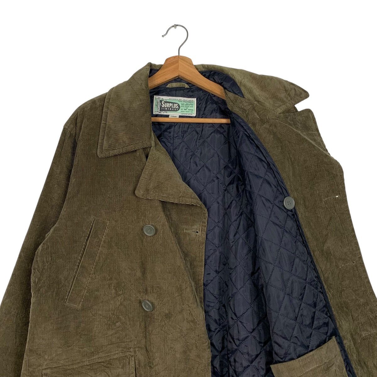 Other Vintage Surplus Double Breasted Corduroy Jacket Size US L / EU 52-54 / 3 - 10 Thumbnail