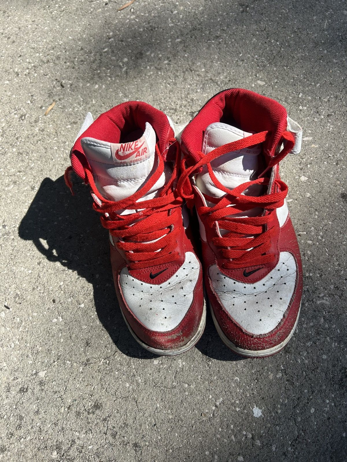 Nike Vintage 2006 Red hightop nike air force one 1 Size US 10 / EU 43 - 4 Thumbnail