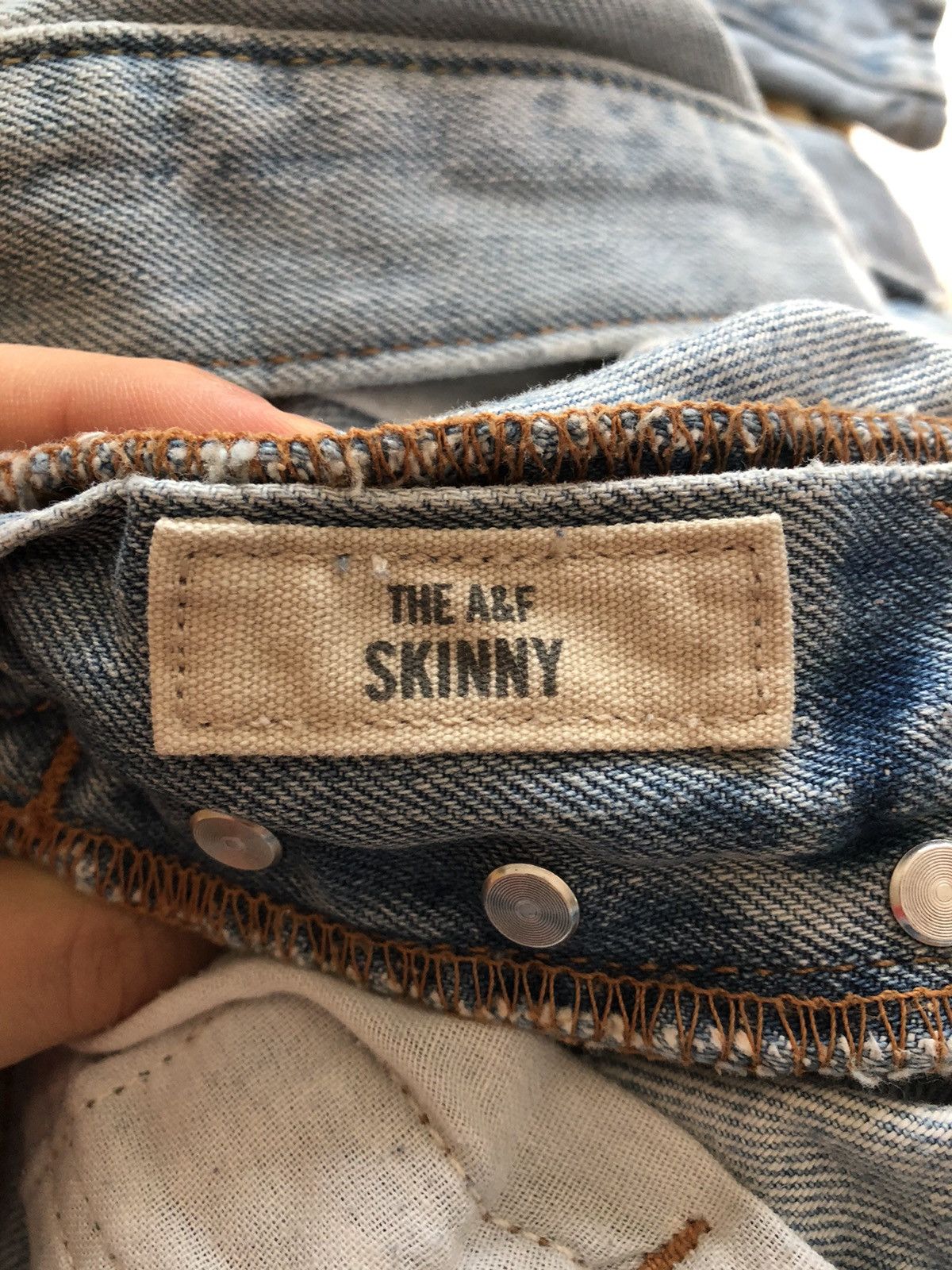 Abercrombie & Fitch ABERCROMBIE & FITCH SKINNY VINTAGE DENIM QUALITY JEANS PANTS Size US 31 - 8 Thumbnail