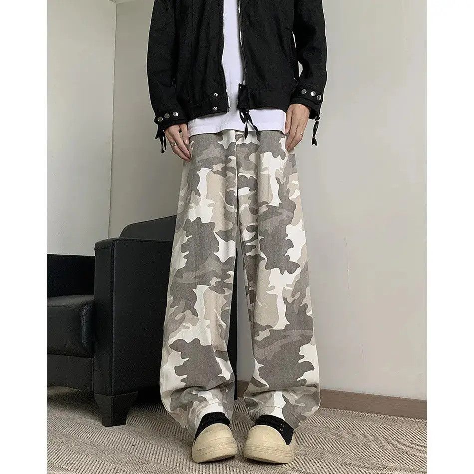 Japanese Brand Retro loose high street camouflage jeans Size US 32 / EU 48 - 6 Thumbnail