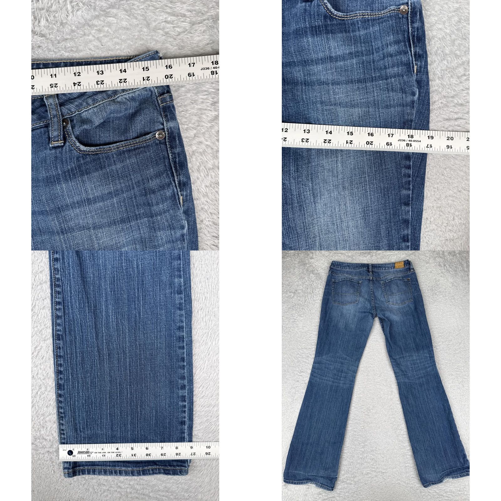 Vintage Bullhead Jeans Juniors Laguna Bootcut Mid Rise 30x32 Blue Denim 90s City Stretch 11L Womens Size 32" / US 10 / IT 46 - 9 Thumbnail
