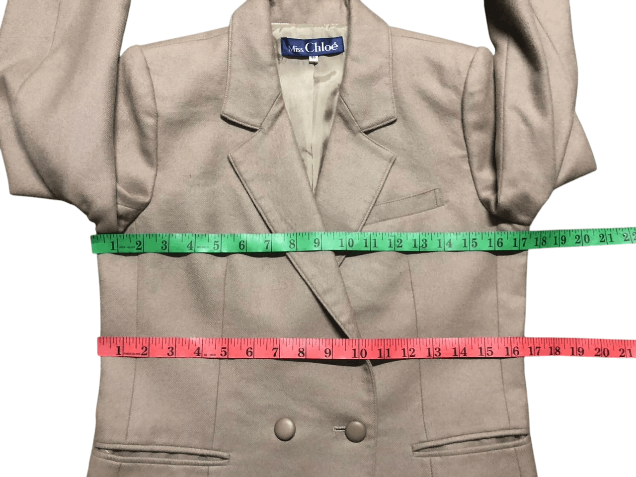 Chloe Miss Chloe Double Breasted Wool Coat Jacket Size XS / US 0-2 / IT 36-38 - 15 Thumbnail