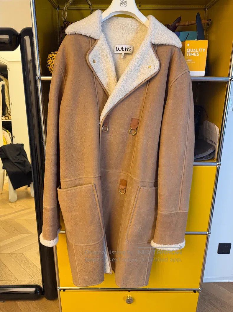 Loewe Loewe Men's Fur-Trimmed Full-Length Coat Size US S / EU 44-46 / 1 - 1 Thumbnail