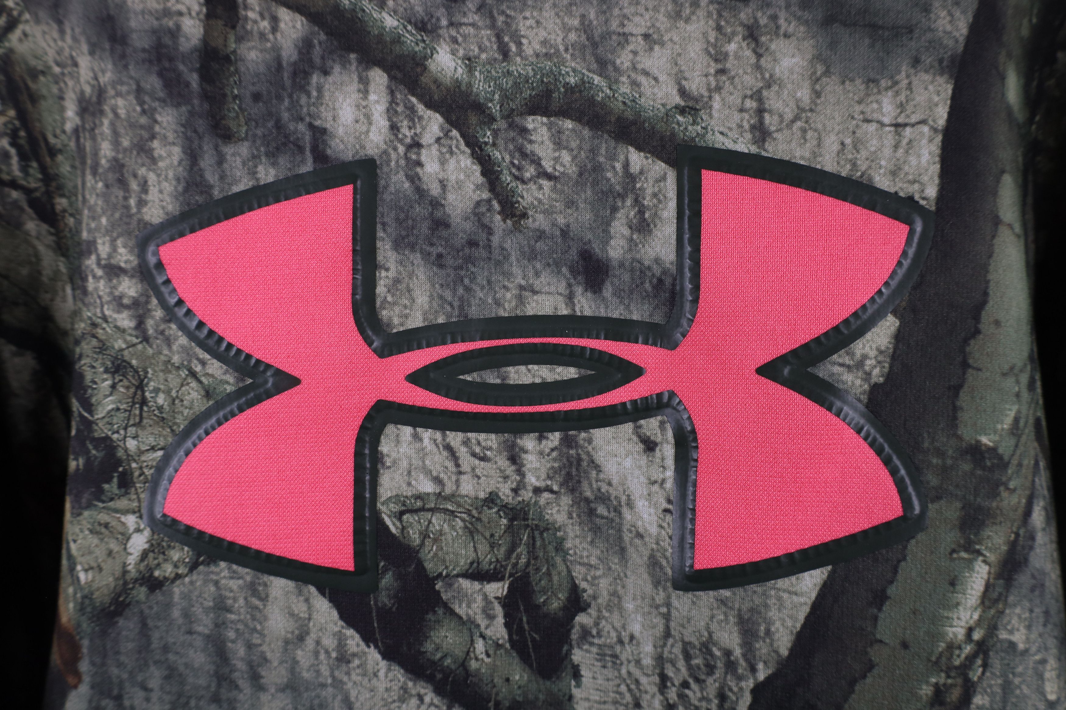 Under Armour × Vintage Under Armour Big Logo Mossy Oak Camouflage Hoodie Sweatshirt Size US L / EU 52-54 / 3 - 4 Thumbnail