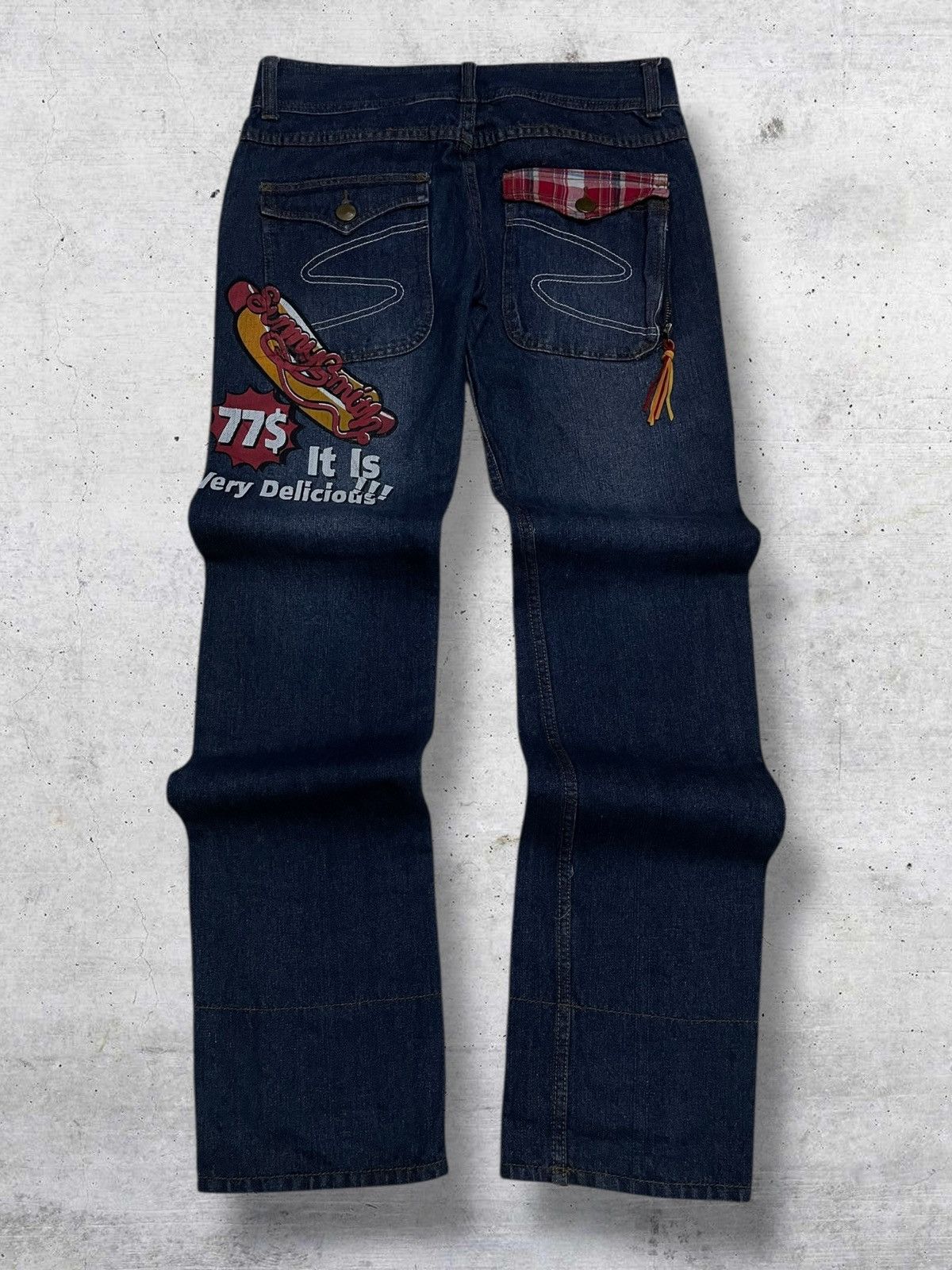 Hysteric Glamour VINTAGE SUNNY SMITH CRAFTED 90S JAPAN DESIGNER ARCHIVE DENIM Size US 32 / EU 48 - 10 Thumbnail