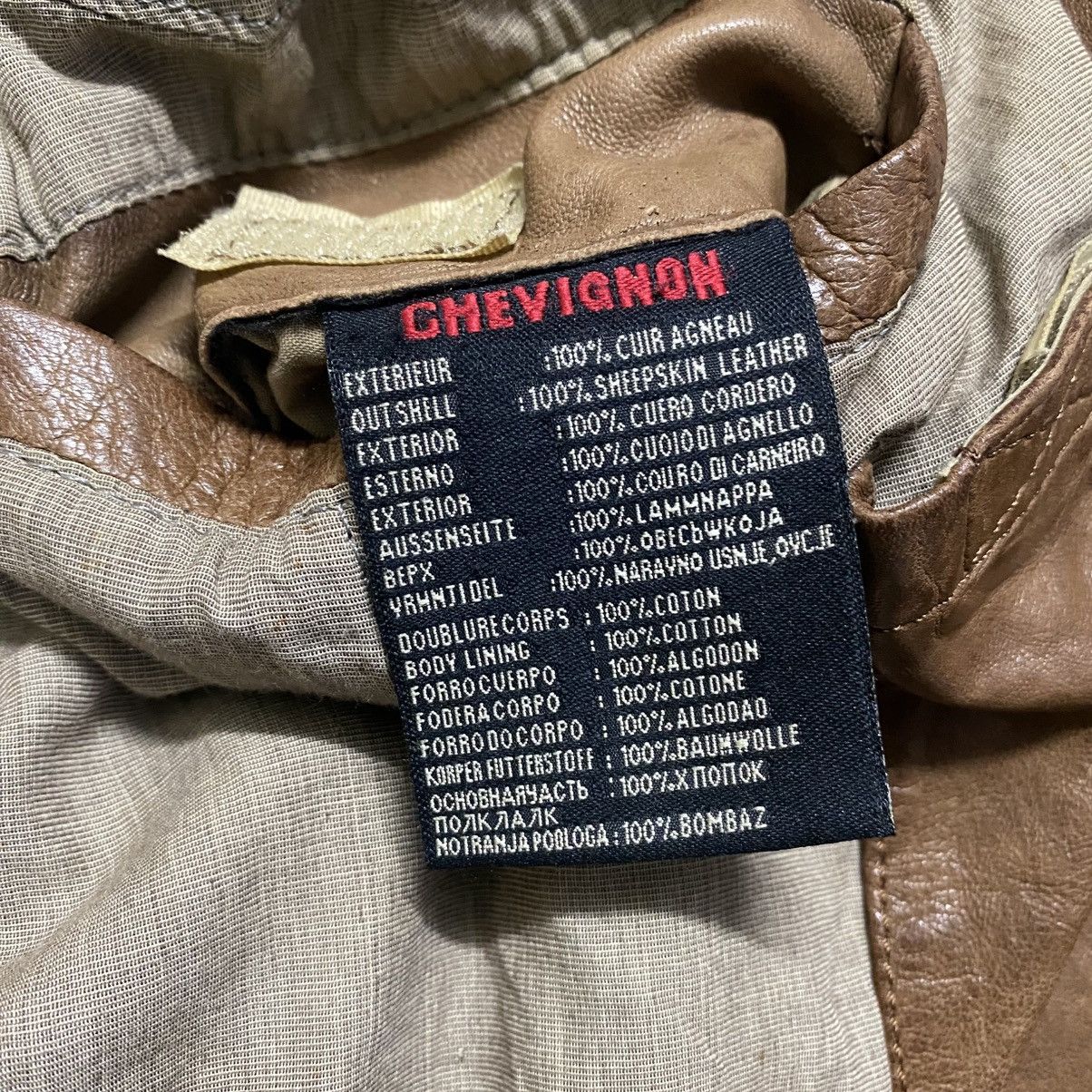 Chevignon Vintage Chevignon Leather Jacket Cafe Racer Brown Patina Size US L / EU 52-54 / 3 - 19 Thumbnail