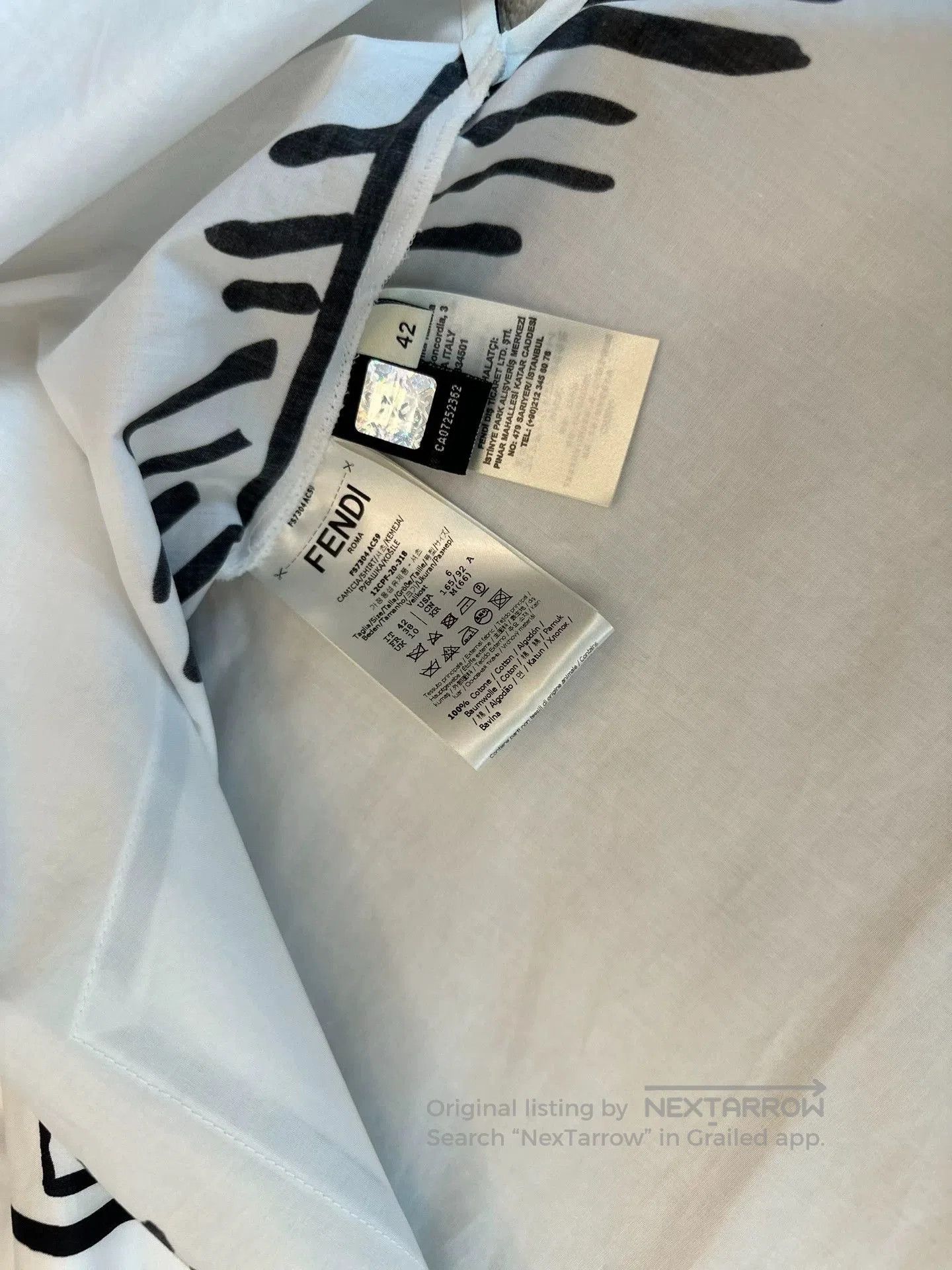 Fendi Women's Runway Button-Up Shirt.