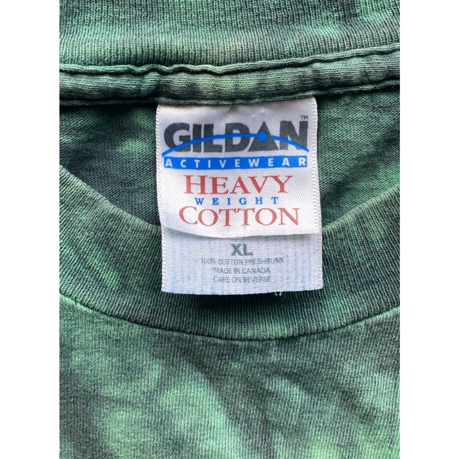 Gildan Gildan Shirt Mens XL Green Habitat Alligator Crocodile Tie Dye Double Sided AOP Short Sleeve Size US XL / EU 56 / 4 - 3 Thumbnail