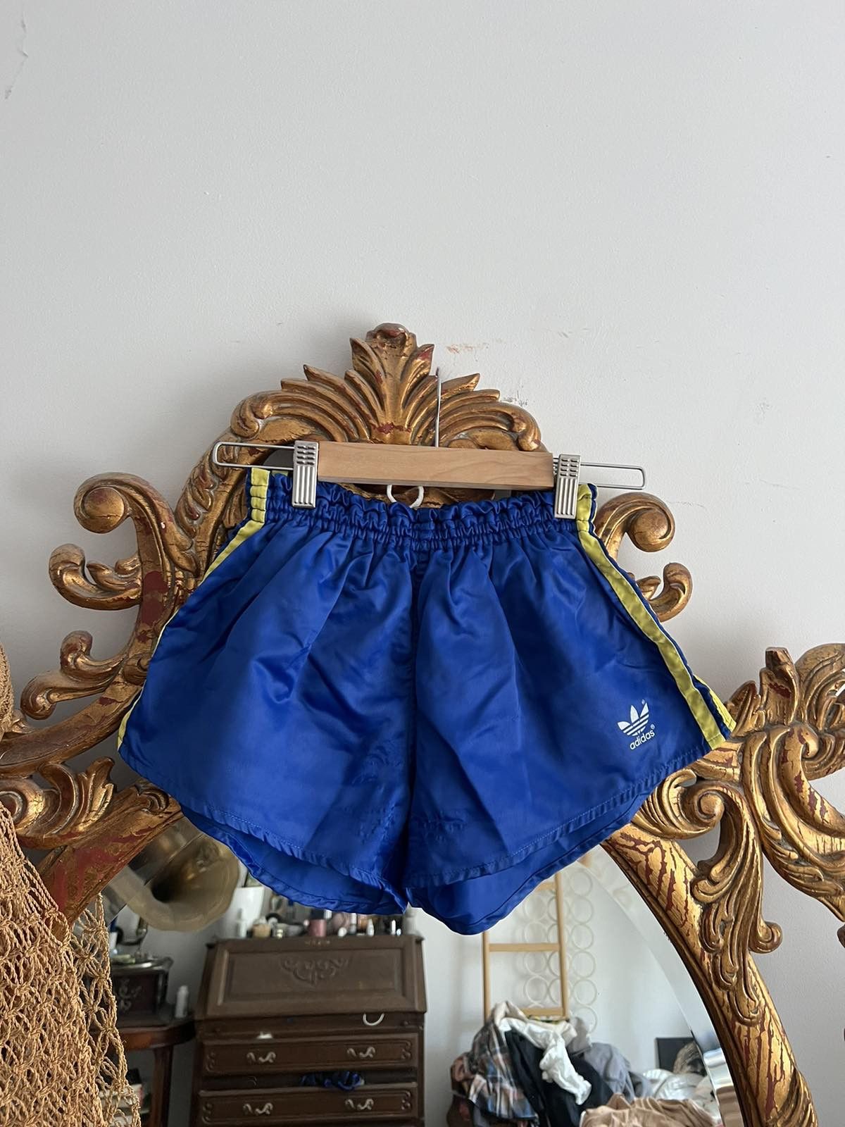 Vintage ADIDAS MADE IN WEST GERMANY SHORTS BLACK VINTAGE RETRO NYLON Size US 33 - 1 Thumbnail