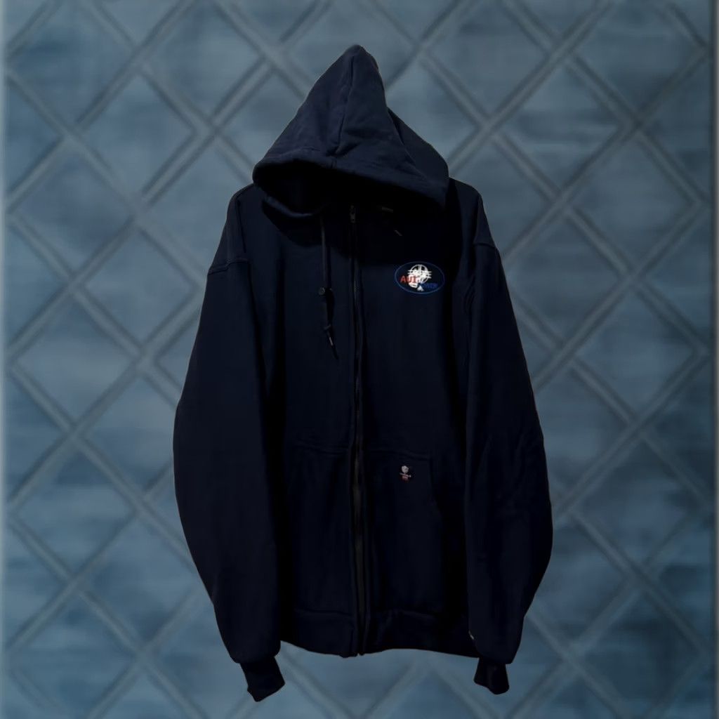 Vintage Tyndale Hoodie Mens M Navy Flame Resistant FR Full Zip F720T Arc 21 USA Shirt Size US M / EU 48-50 / 2 - 1 Thumbnail