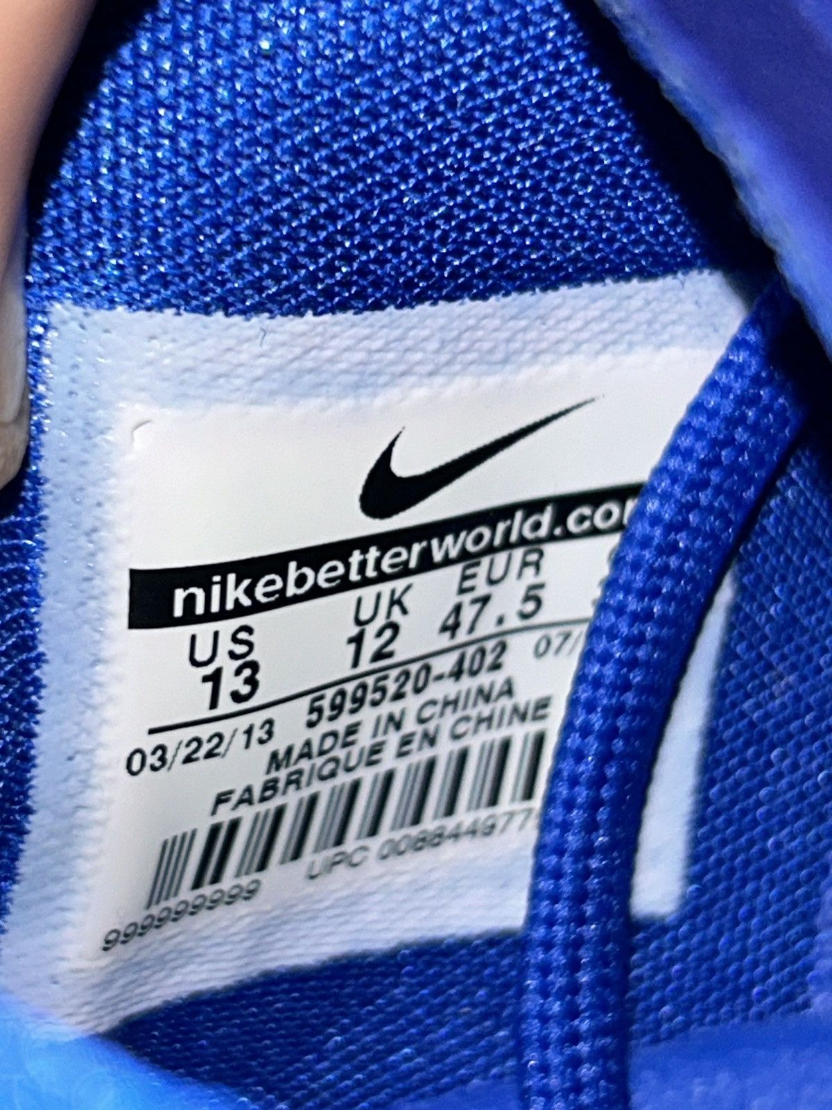 Nike Nike Kobe 8 TB Game Royal 599520-402 size 13 Size US 13 / EU 46 - 10 Thumbnail