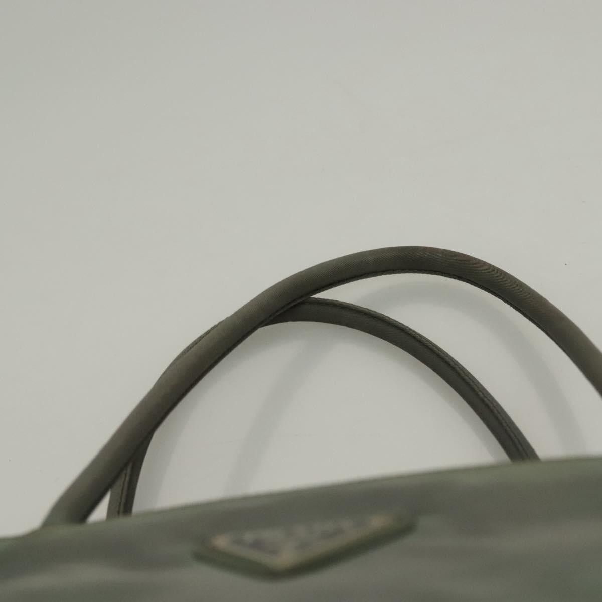 Prada PRADA Hand Bag Nylon Khaki Silver Size ONE SIZE - 8 Thumbnail