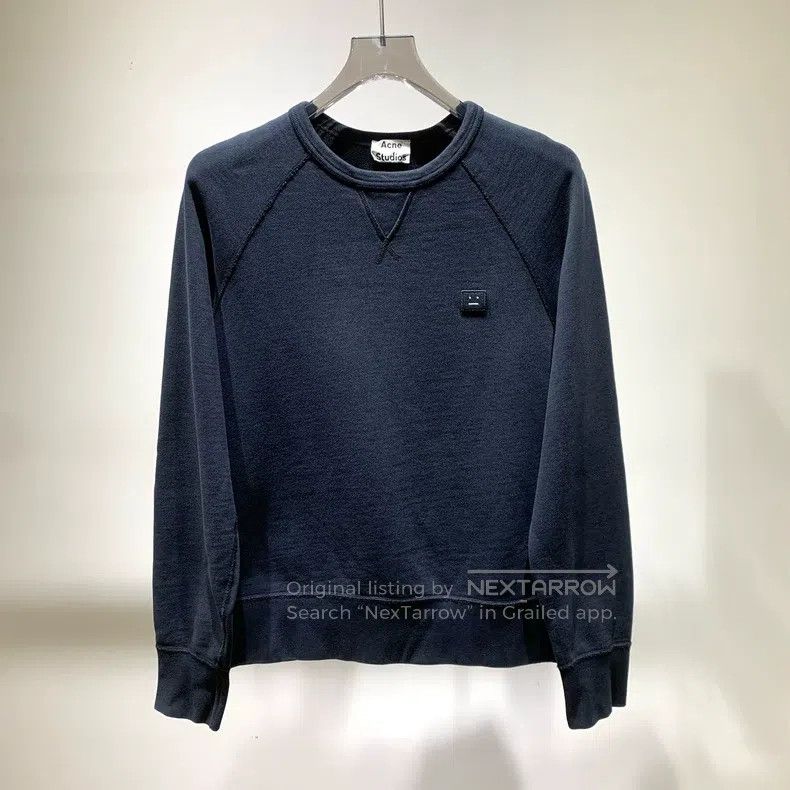 Acne Studios Acne Studios Classic Black Logo Patch Round Neck Casual Lo Size S / US 4 / IT 40 - 1 Thumbnail