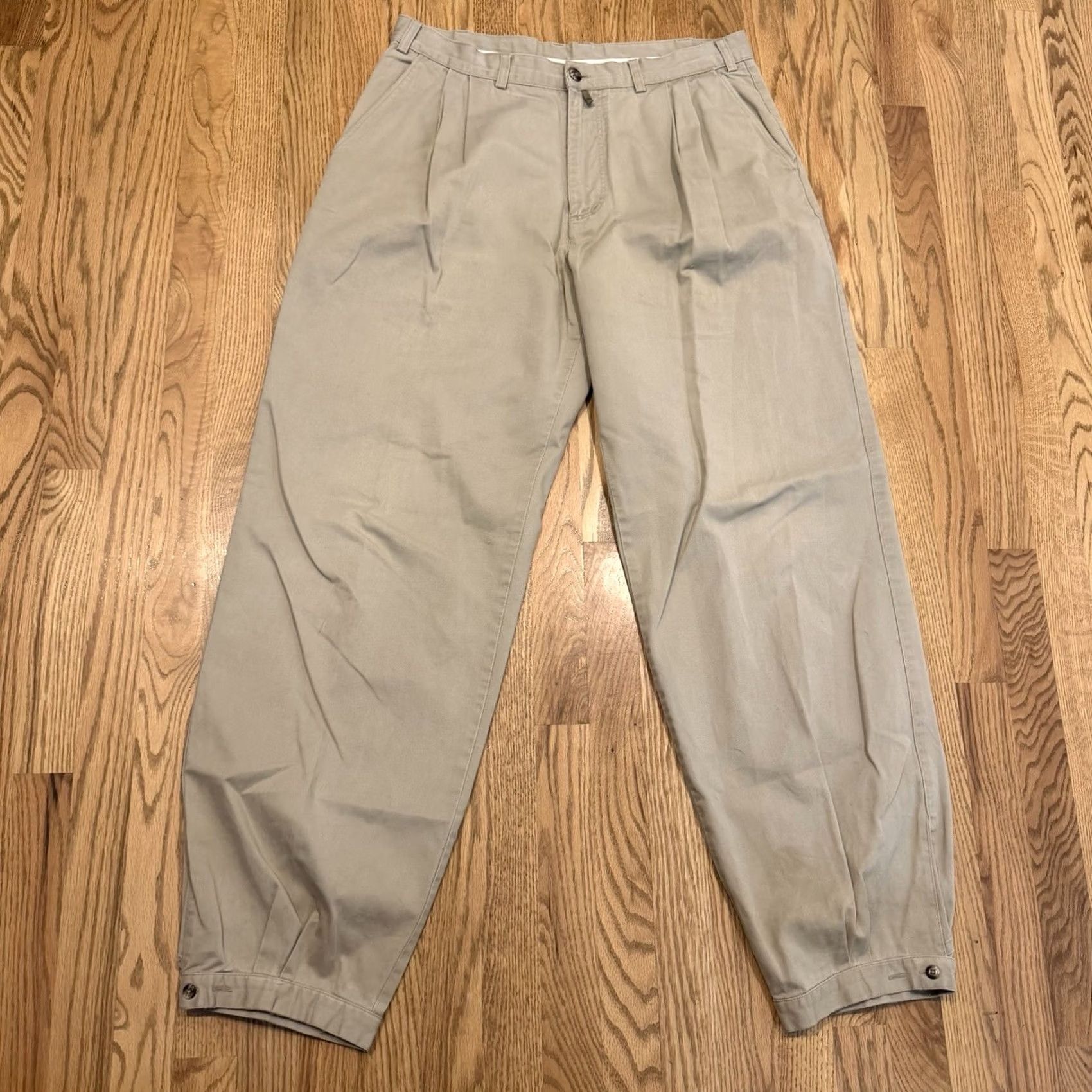 Patagonia VINTAGE Patagonia Bombachas Pants Men 36x33.5 Khaki Beige 5-Pocket Wide-Leg Chino Authentic Clothing Size US 36 / EU 52 - 2 Thumbnail