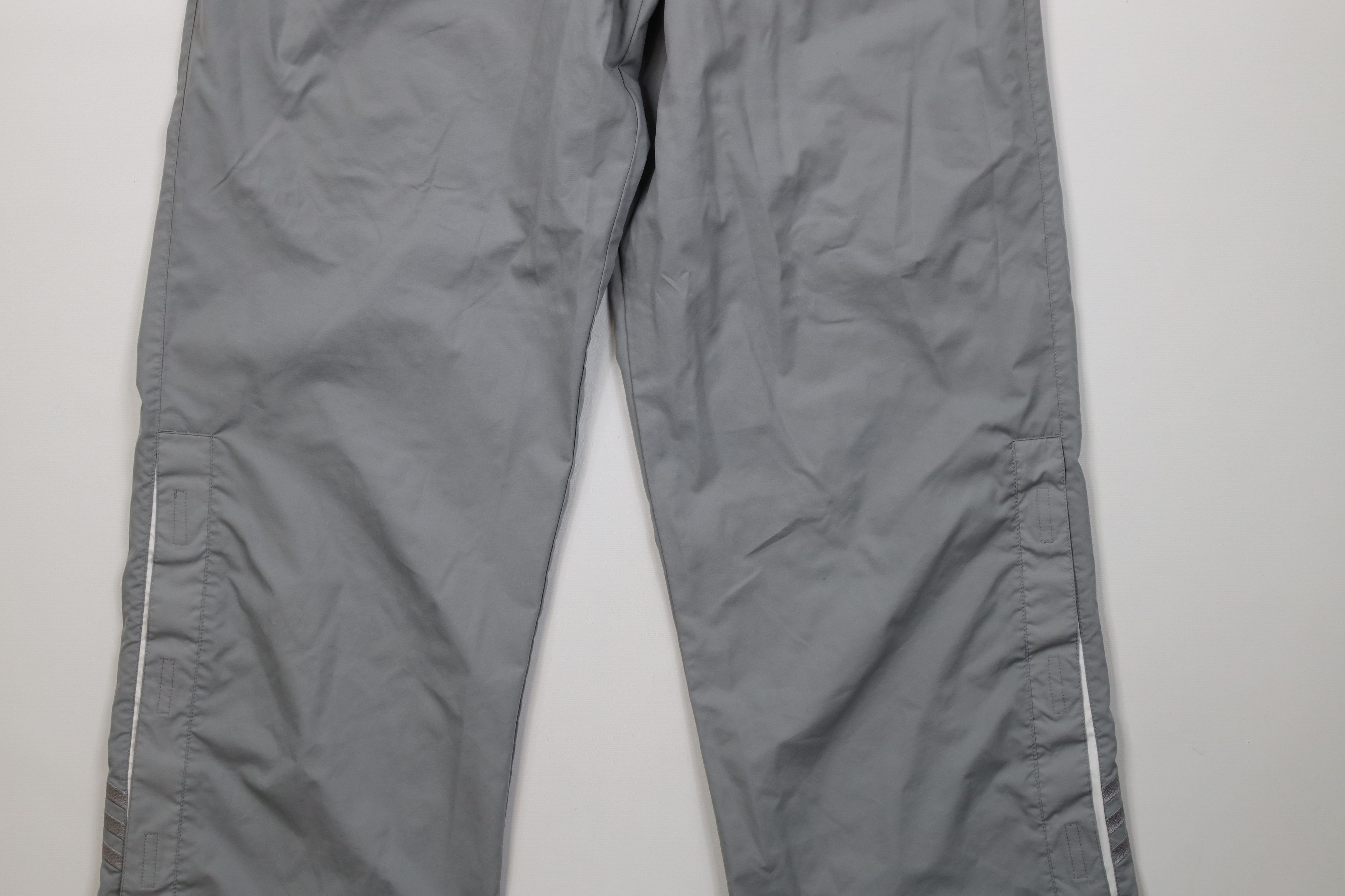 Adidas Vintage Y2K 2001 Adidas Wide Leg Windbreaker Pants Gray Size US 40 / EU 56 - 4 Thumbnail